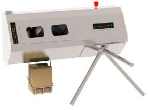 Модуль для дезинфекции рук навесной с турникетом