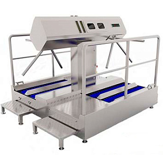 HFD-03 Санпропускник 2-сторонний для дезинфекции рук, мойки обуви