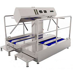 HFD-03 Санпропускник 2-сторонний для дезинфекции рук, мойки обуви